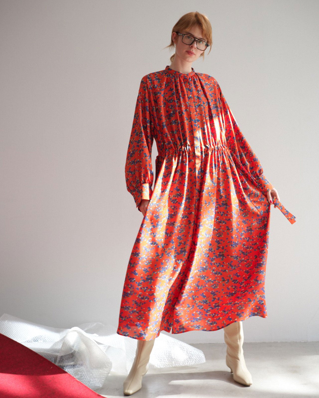 Shinzone（シンゾーン）】ALYSSUM PRINTED DRESS