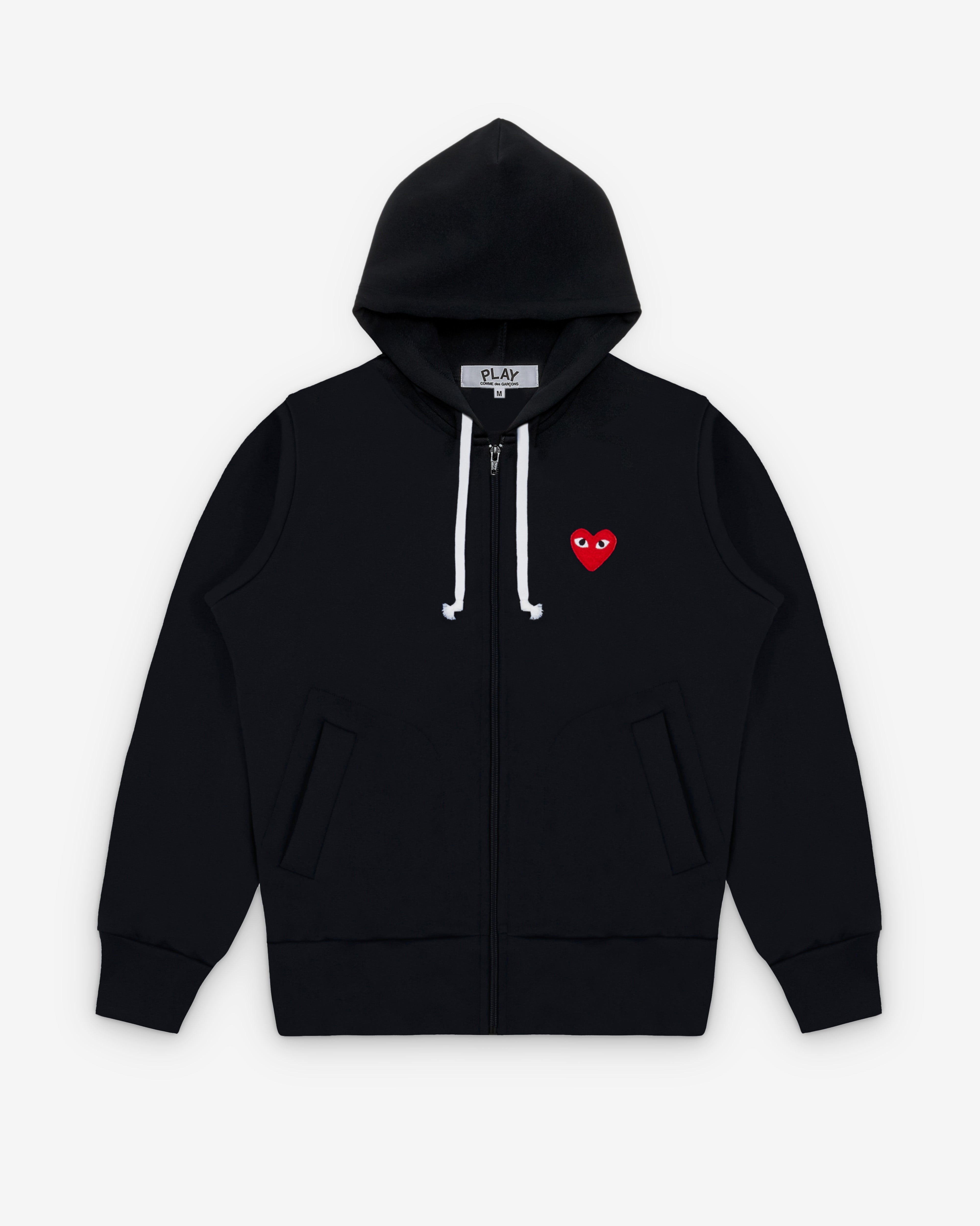 Play Comme des Garçons: Zip-Up (Black) | DSMNY E-SHOP