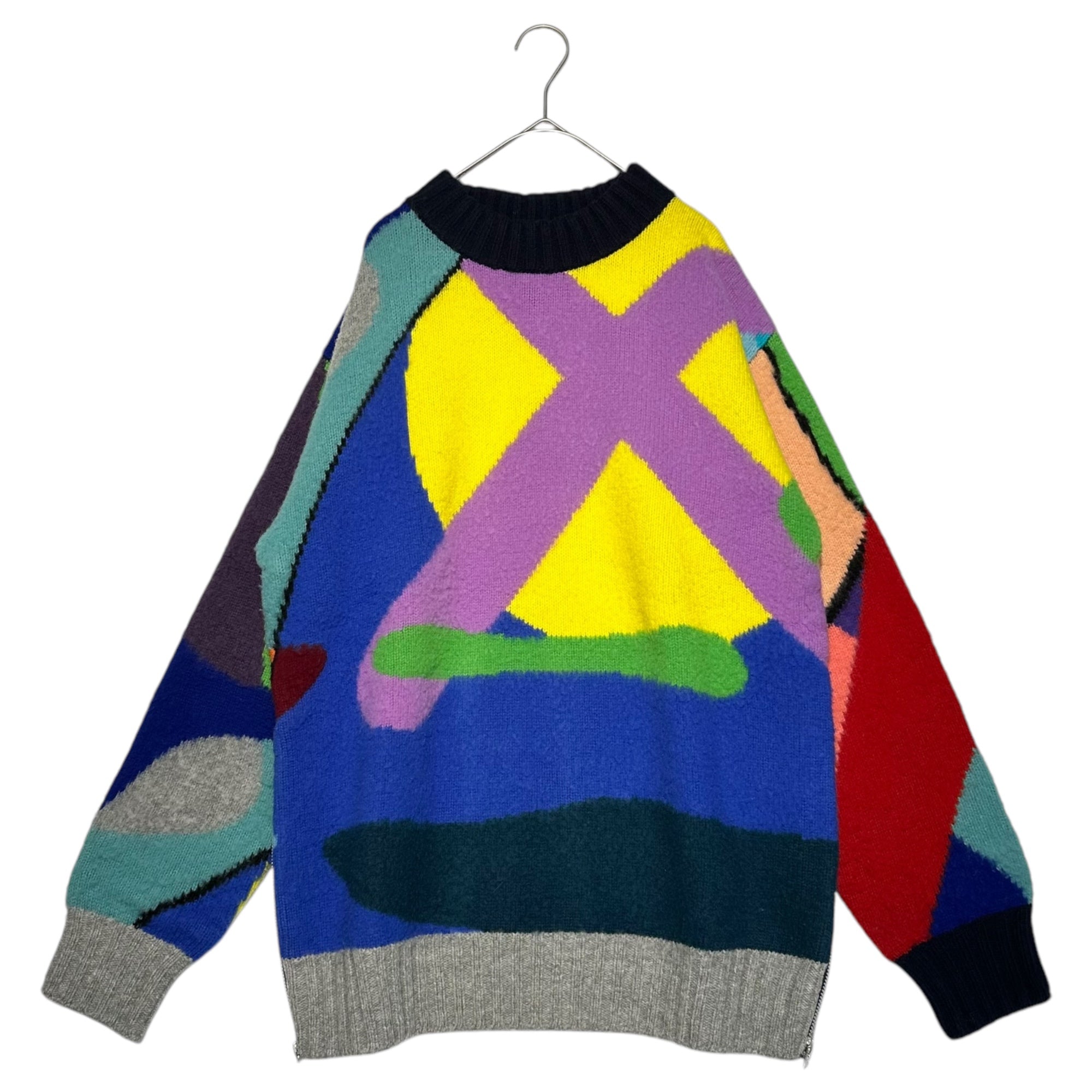 SACAI×KAWS(サカイ×カウズ) 21AW Jaqcuard Knit Pullover ジャガード