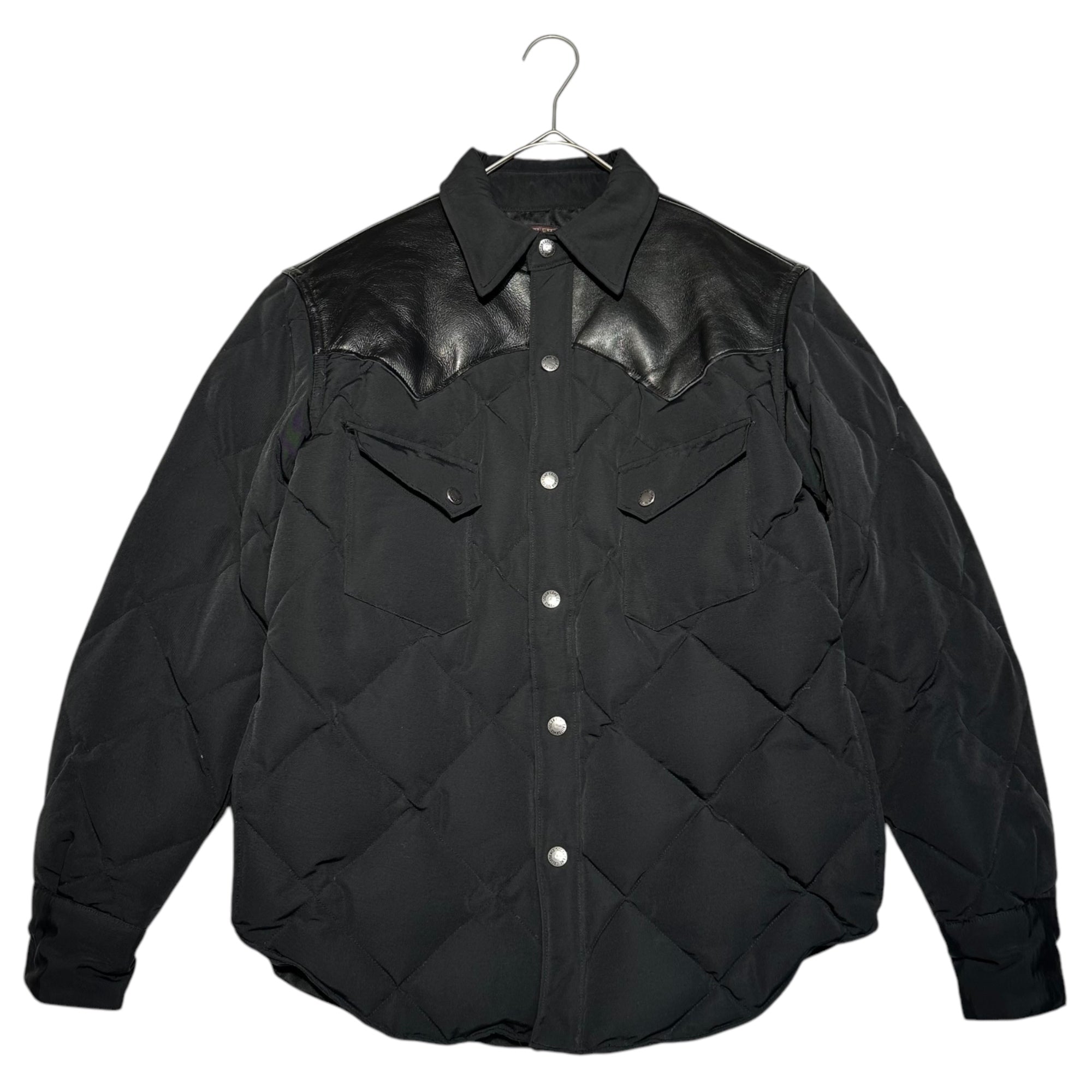 SUGAR CANE(シュガーケーン) Leather yoke down jacket レザー ヨーク
