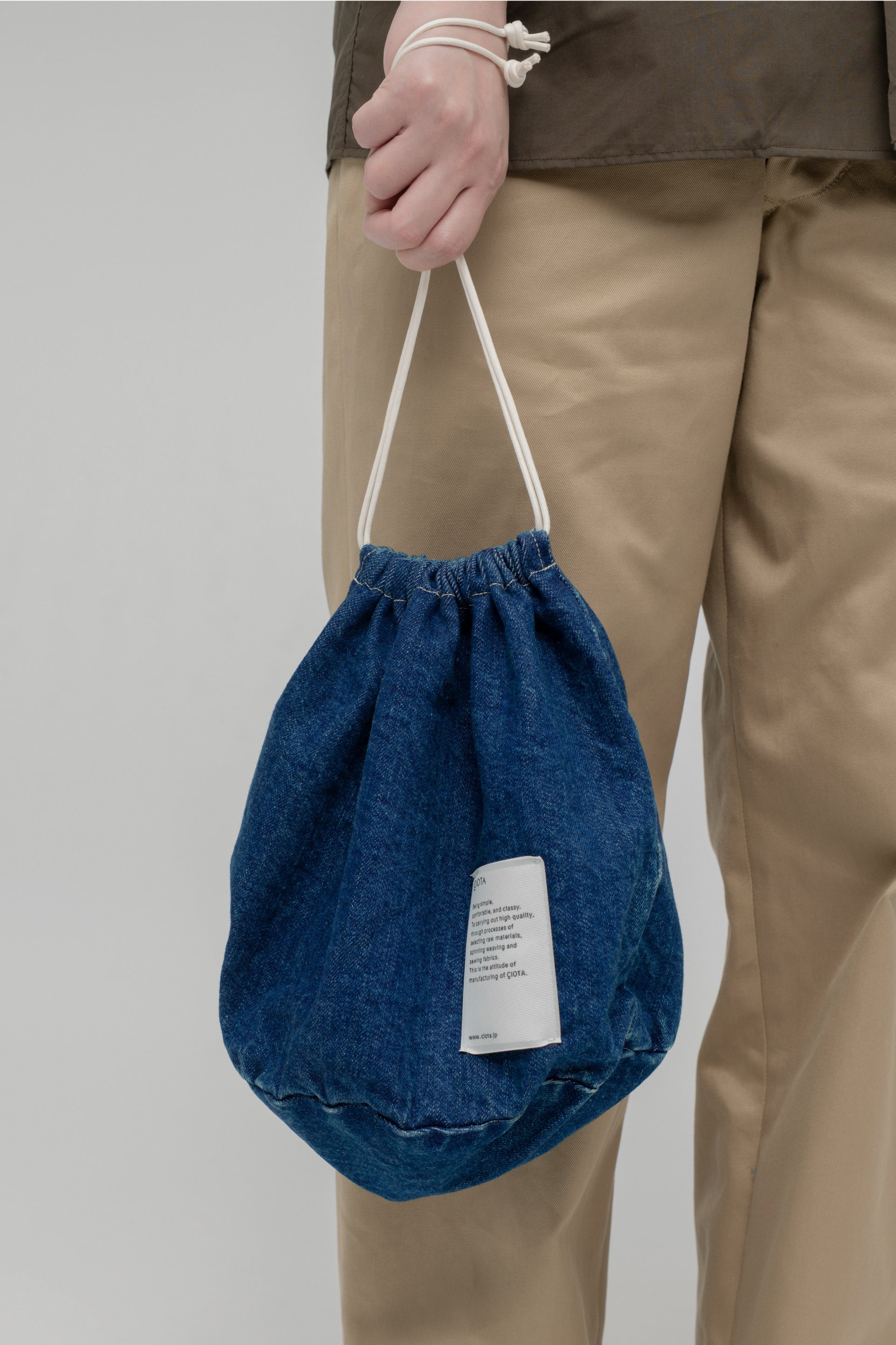 Denim Drawstring Bag – CIOTA Online Shop