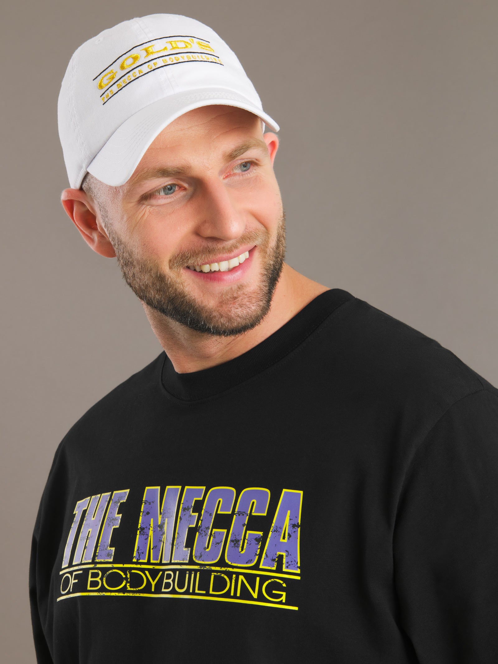 Gold's Gym® - 90s White Hat - (60th Anniversary Collection