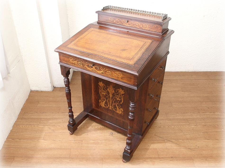 ローズウッド インレイダベンポート｜アンティーク家具・照明の専門店