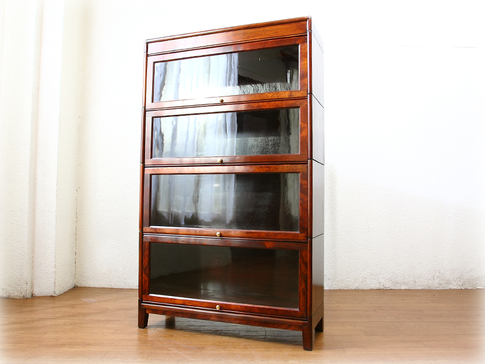 マホガニー4スタッキングブックケース｜アンティーク家具・照明の専門