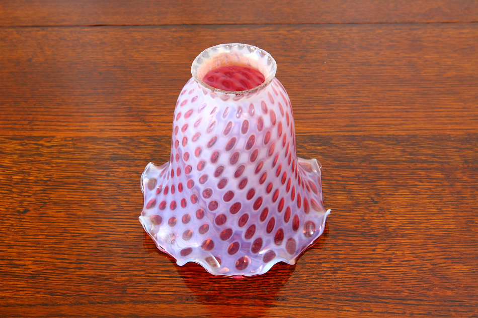 オールドフェントンFenton ピンクコインドット/ オパールセント ランプ