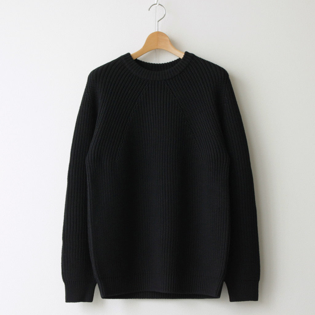 SIGNATURE CREW NECK #BLACK [BN-23FM-030] – Diffusion