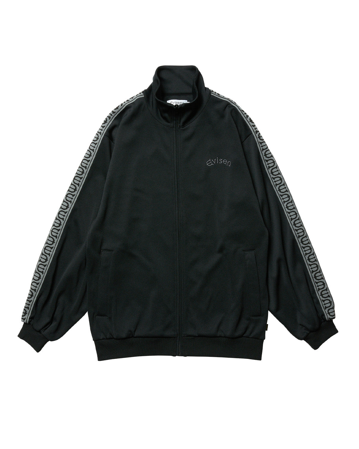 E LOGO TRACK JACKET - BLACK – Evisen Skateboards ゑ (エビセン