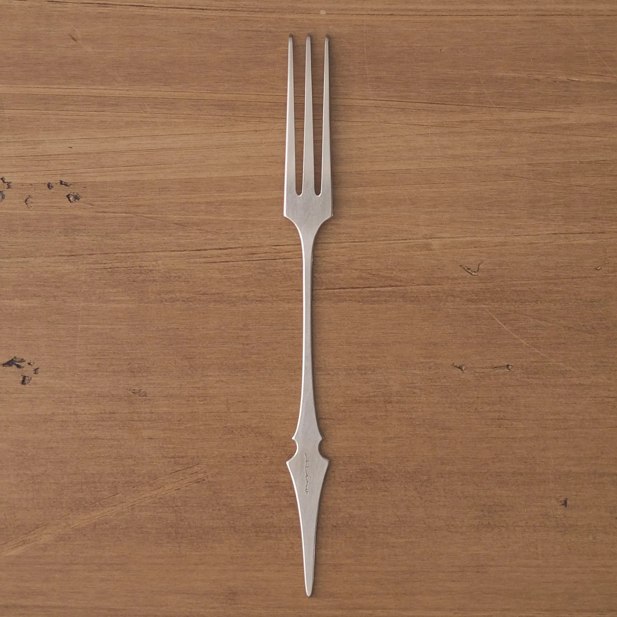 ケーキフォークa 尖り（洋白）｜カノン - kanon -｜カトラリー作家