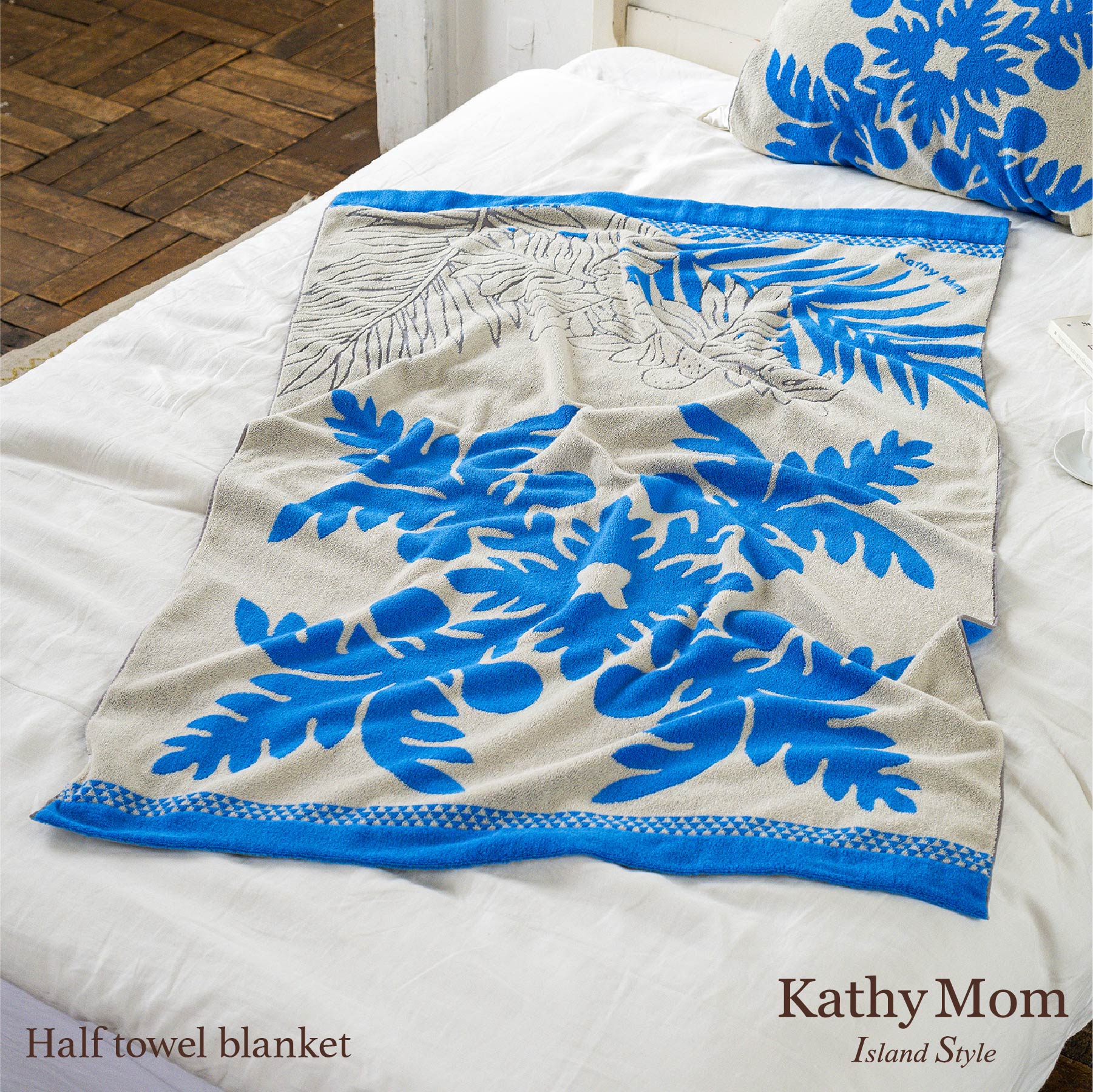 ハーフケット ハワイアンキルト柄 メレオハナシリーズ #861a ウル