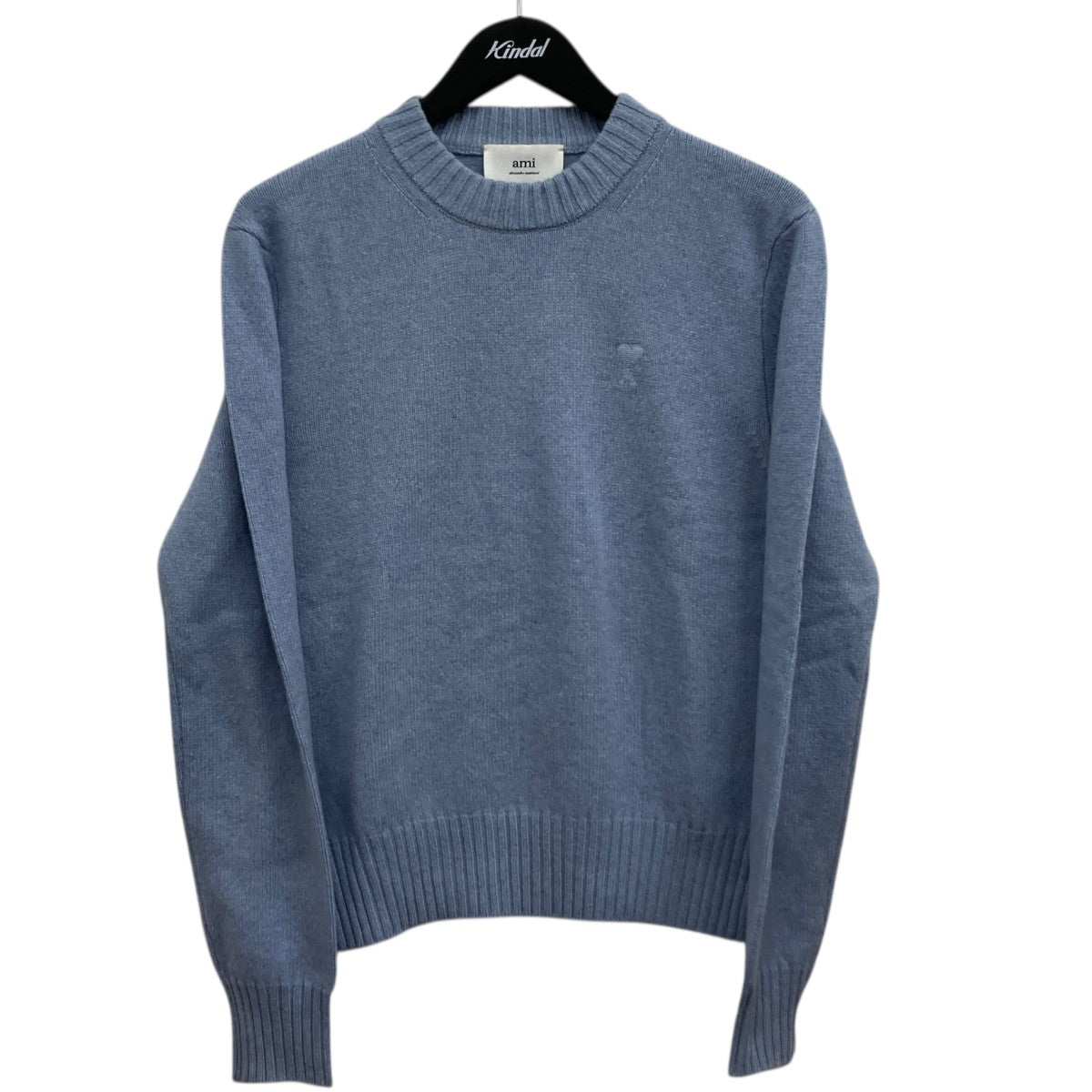 AMI PARIS(アミパリス) クルーネックニット ブルー サイズ XS｜【公式