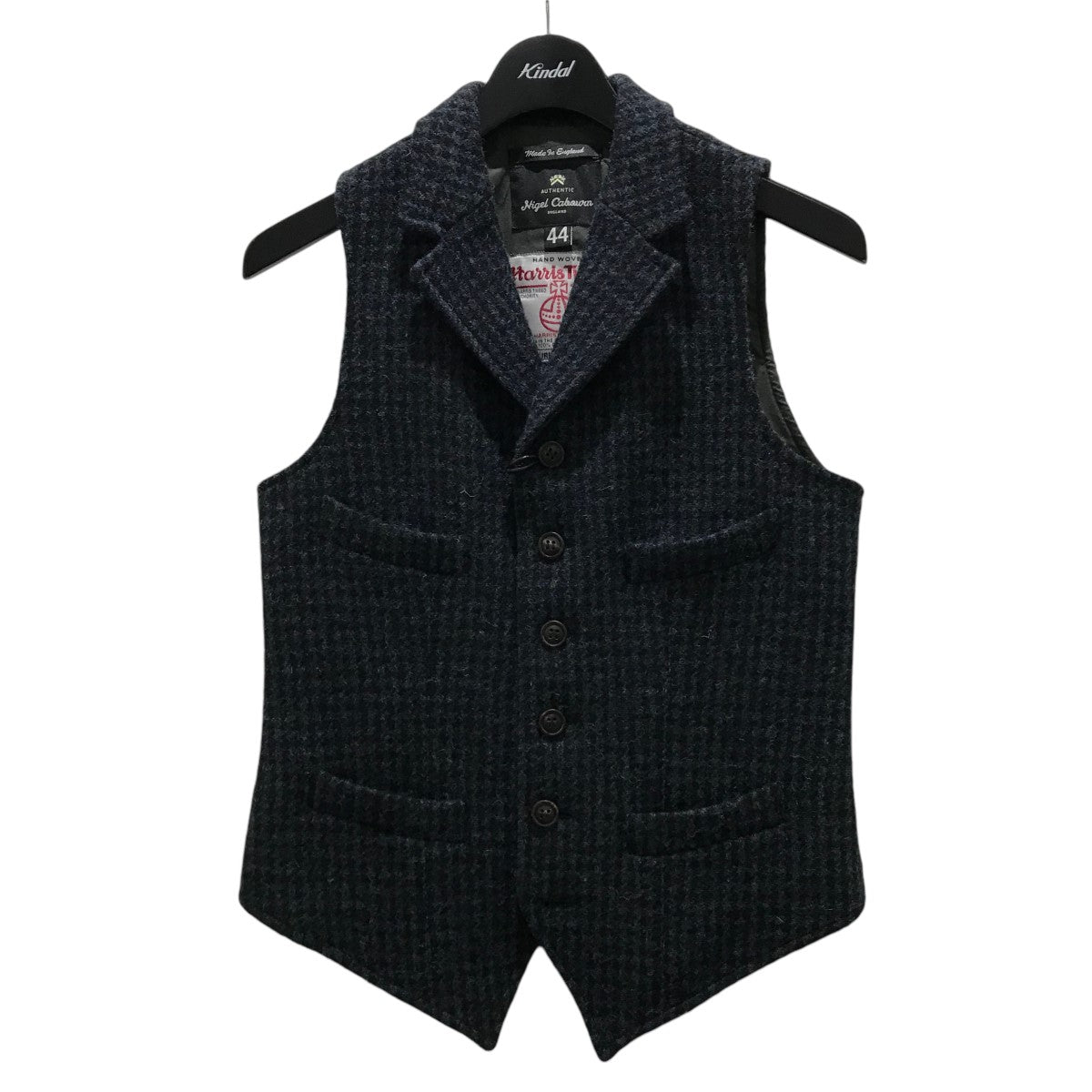 NIGEL CABOURN(ナイジェルケーボン) チェックツイードチェックベスト