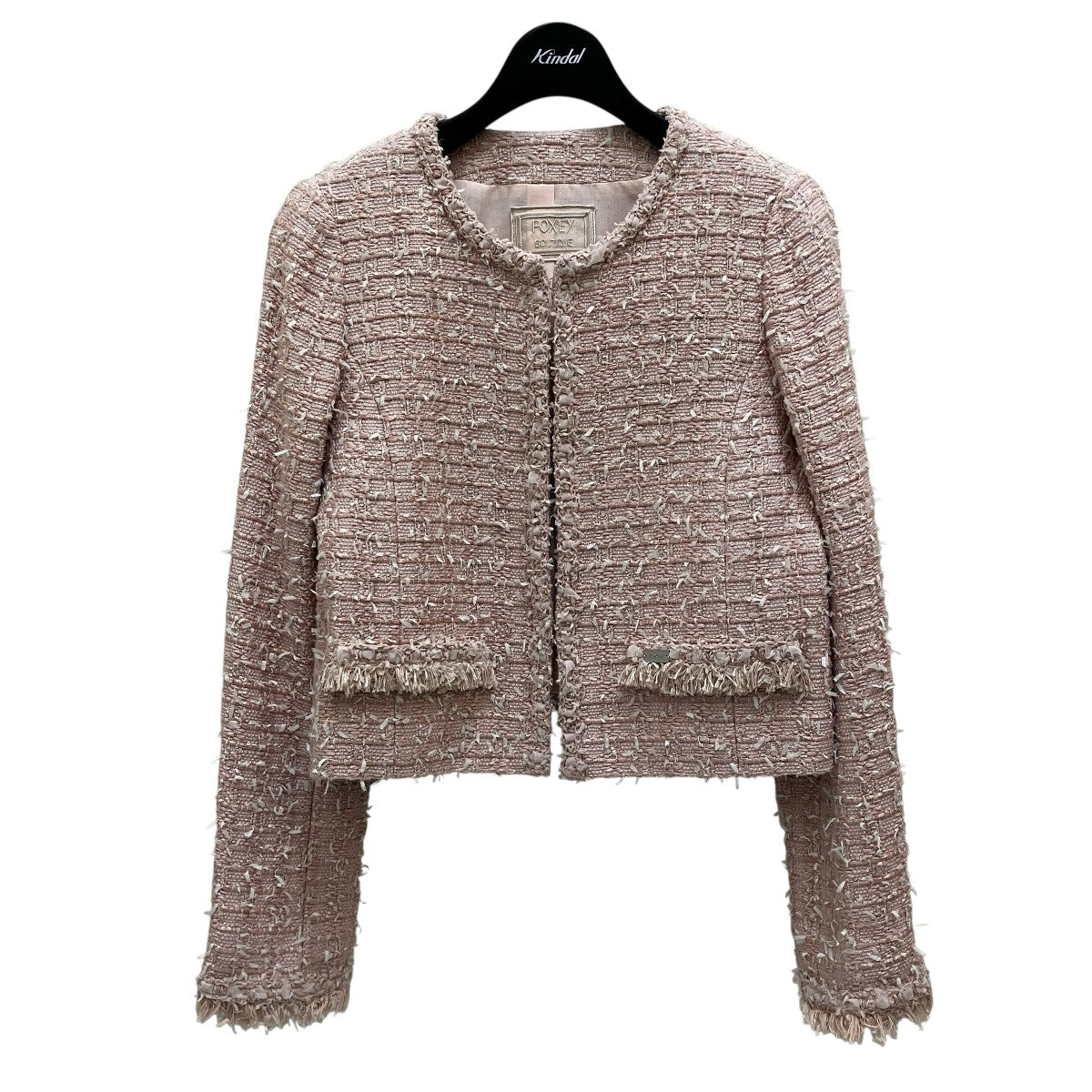 FOXEY(フォクシー) ファンシーツイードノーカラージャケット43285