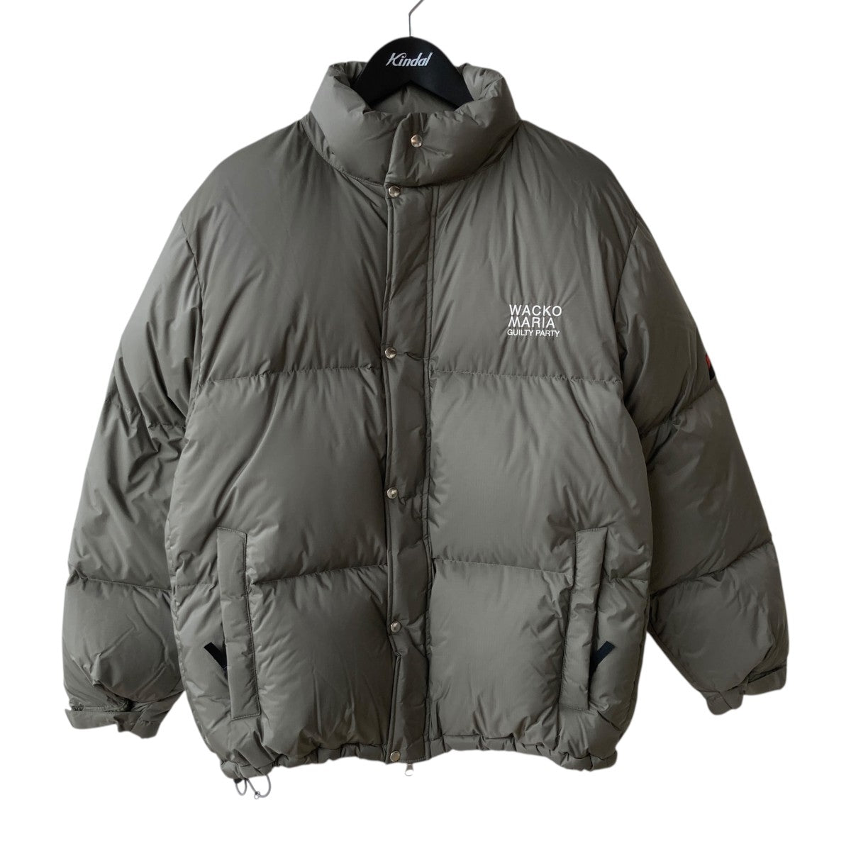 WACKO MARIA×NANGA 23AWロゴ刺繍ダウンジャケット23B76 23B76 オリーブ