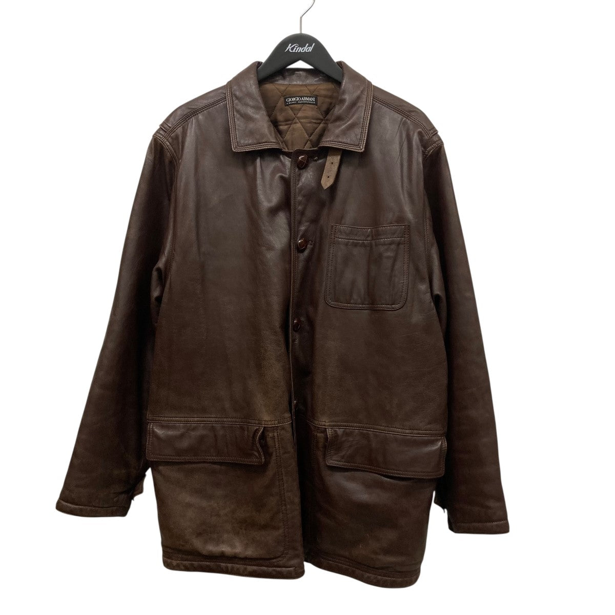 GIORGIO ARMANI(ジョルジオ・アルマーニ) 中綿レザージャケット