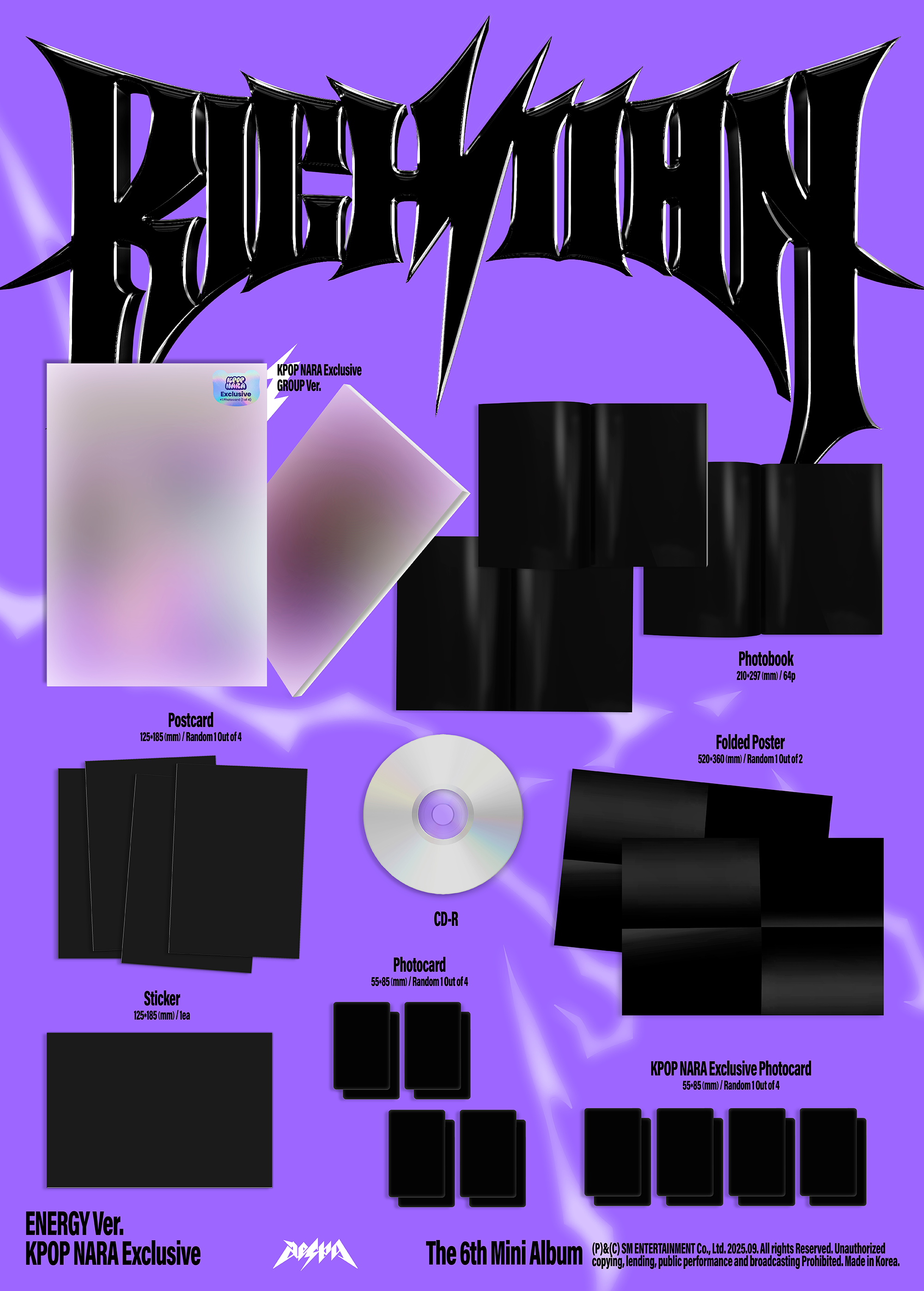 AESPA - RICH MAN (ENERGY VER.) [KPOP NARA EXCLUSIVE] – Kpop Nara