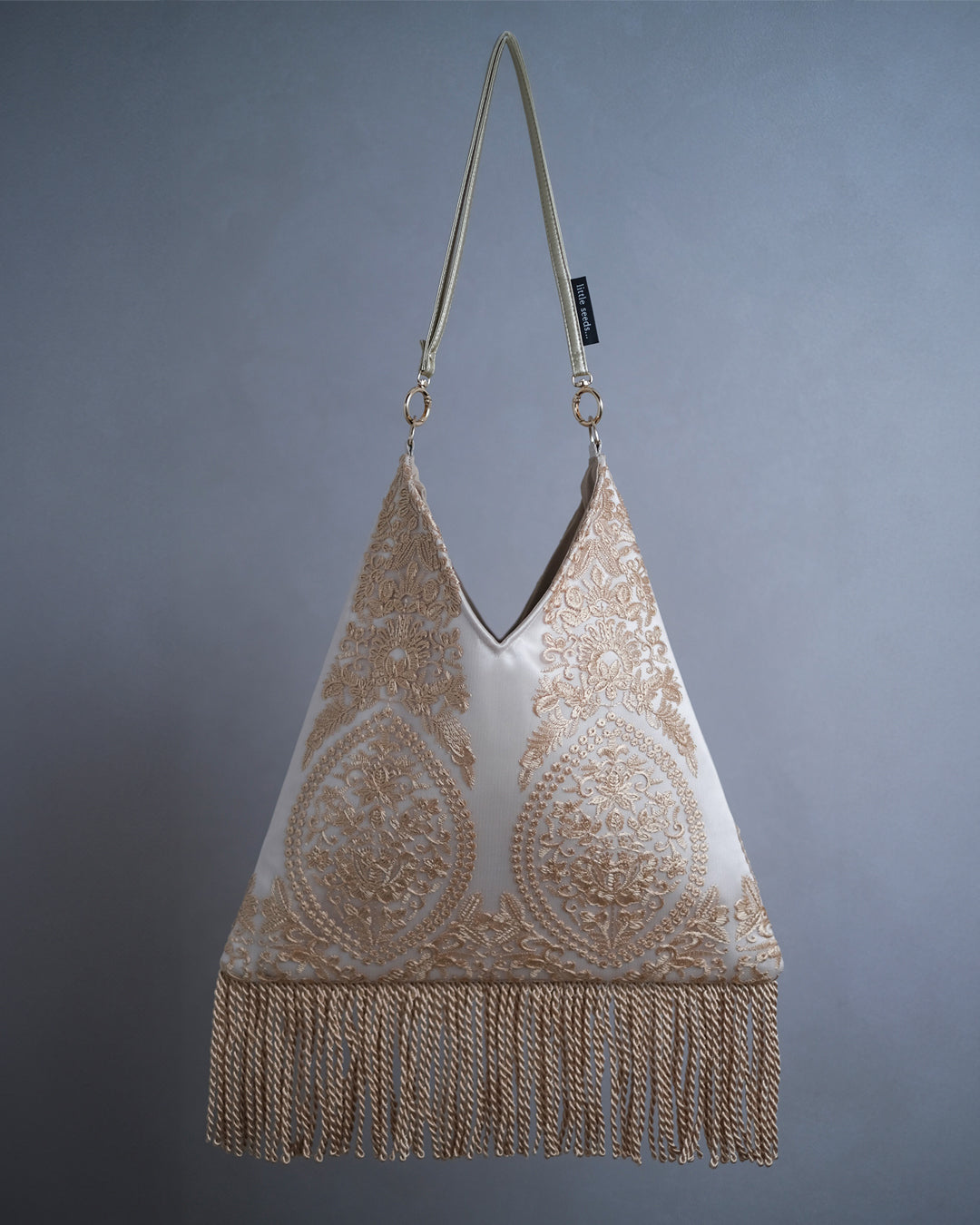 受注商品】Triangle Tote - トライアングルトート - Beige – little