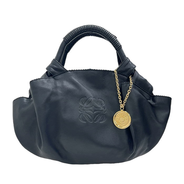 LOEWE/ロエベ】 ナッパアイレ ハンドバッグ/ラムレザー ブラック