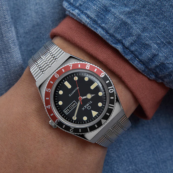 TIMEX Q TIMEX コークベゼルモデル TW2U61300 メンズ 電池式 ブラック