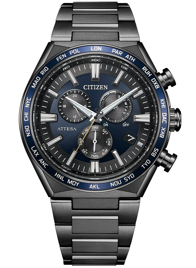 シチズン アテッサ アクトライン ブラックチタン CB5967-66L メンズ