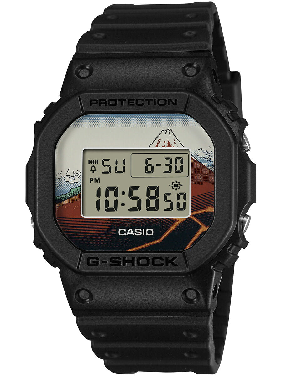 1月10日発売》G-SHOCK 葛飾北斎 山下白雨 DW-5600KHSH25-1JR メンズ