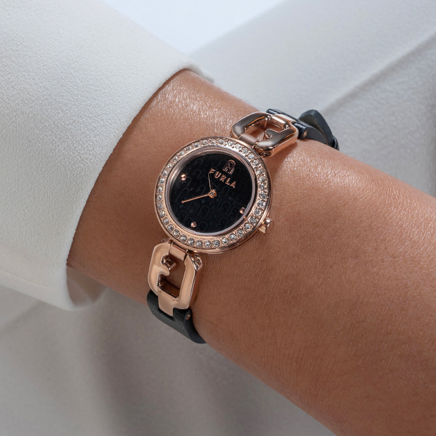 フルラ アルコ チェーン FL-WW00015018L3 レディース 電池式 革ベルト