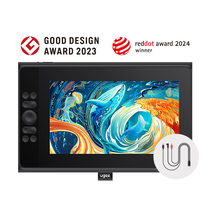 11.9 Inch Drawing Tablet with Screen UE12PLUS – ugee Official Store