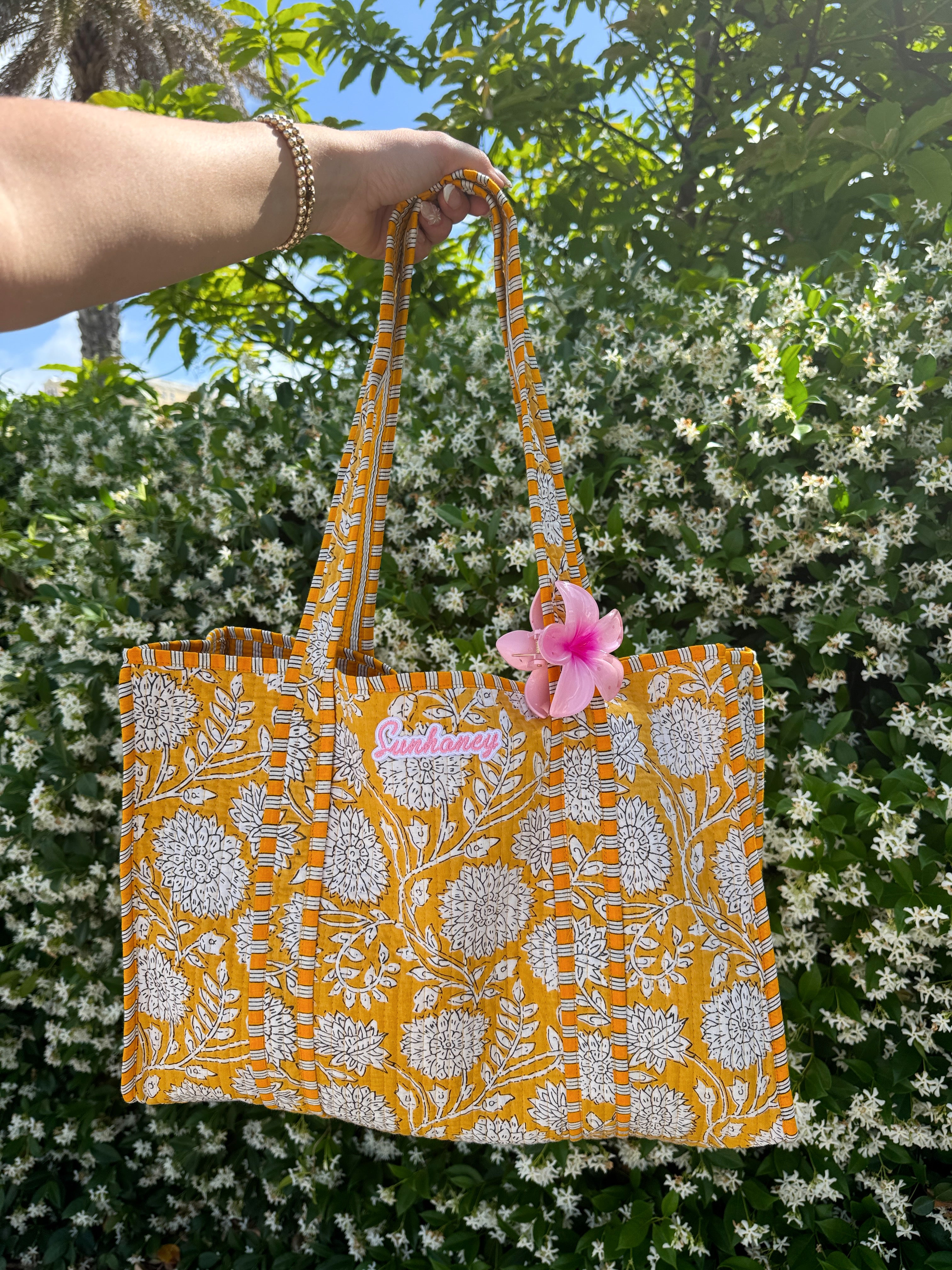 Sunhoney Sunshine Quilted Tote Bag - Yellow – Sunhoney®