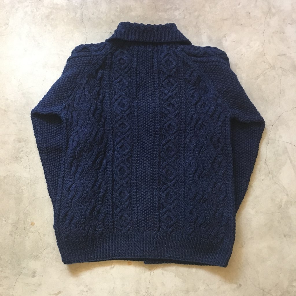 INVERALLAN ”3A Lumber Cardigan” COTTON DARK INDIGO | SIGNAL GARMENTS