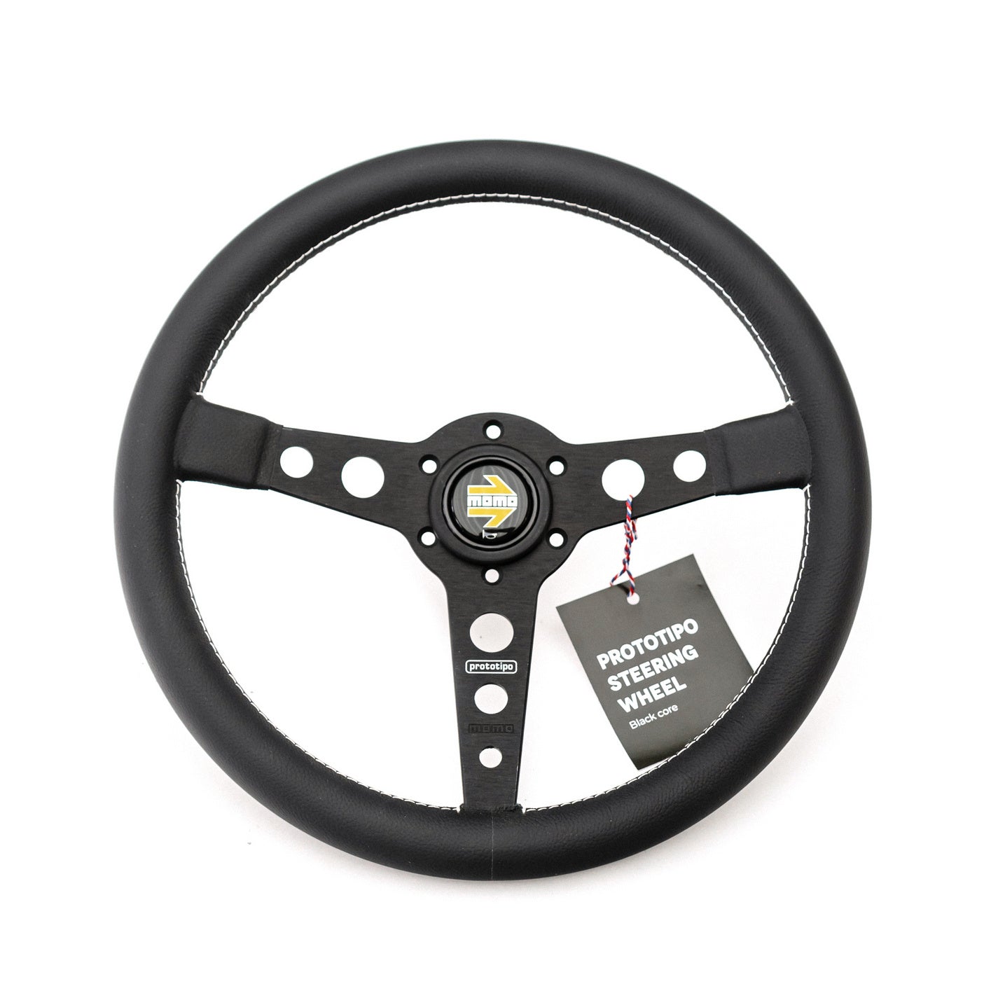 Porsche Prototipo Steering Wheel Black - 350mm MOMO-PROT-BLK