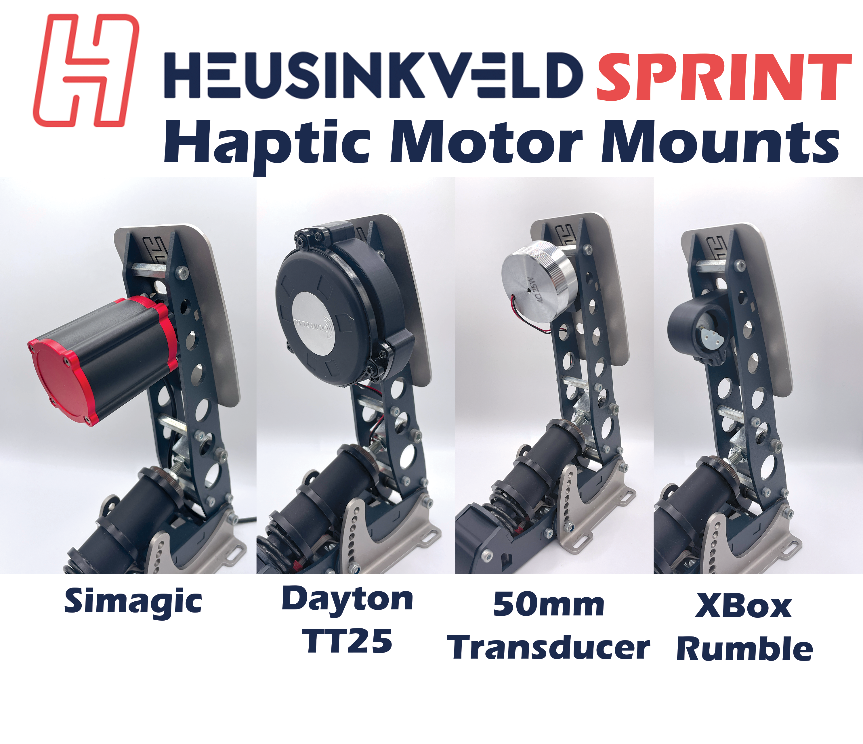 Heusinkveld Sprint Haptic / Rumble/ Bass Shaker Mounts – Sim Race Mods