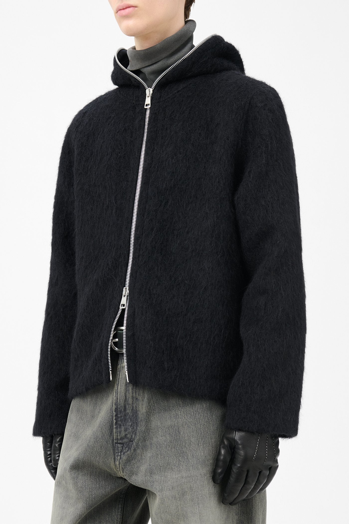 OUR LEGACY 「FULL ZIP HOOD BLACK HAIRY MOHAIR」 – SISTER