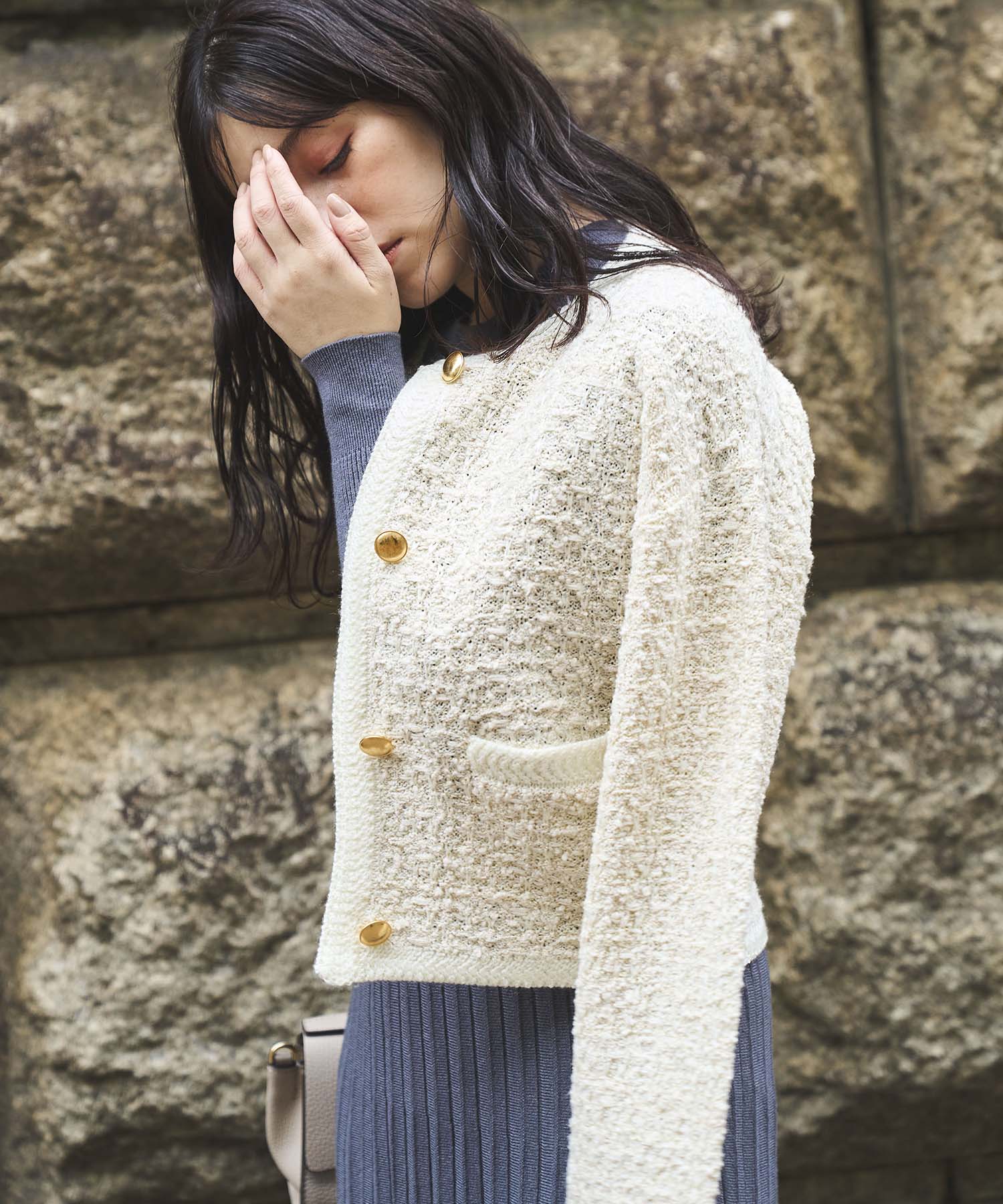 ラメツイードニットカーディガン – Sirin Online Store