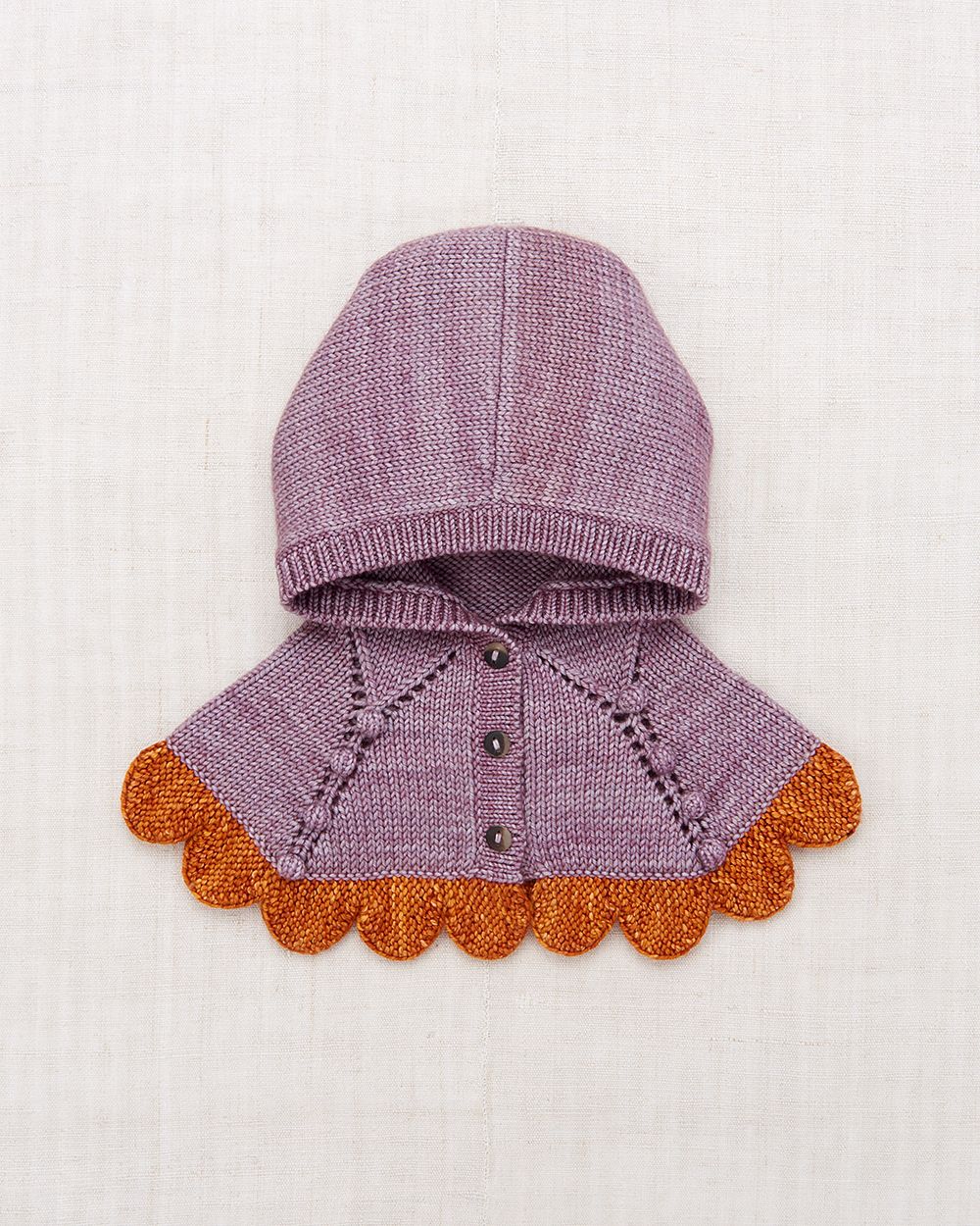 Misha&Puff+ Scallop Capelet - Periwinkle – slow. editions