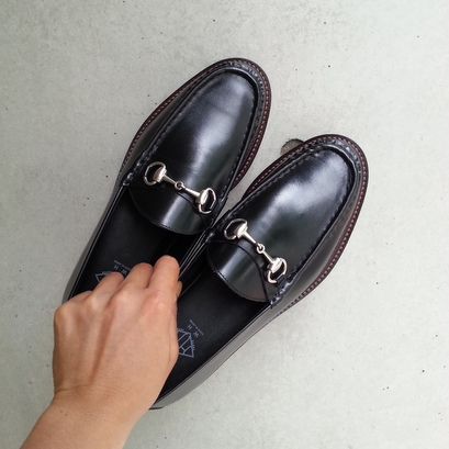 WH ダブルエイチ ビットローファー ブラック | メンズシューズ