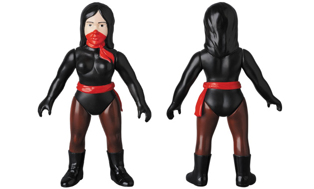 赤 黒 東映レトロソフビコレクション ショッカー戦闘員黒ベレー帽