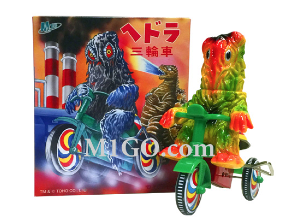 M1号が待望の通販受付開始！ 紹介第3弾は「カネゴン三輪車」「ヘドラ