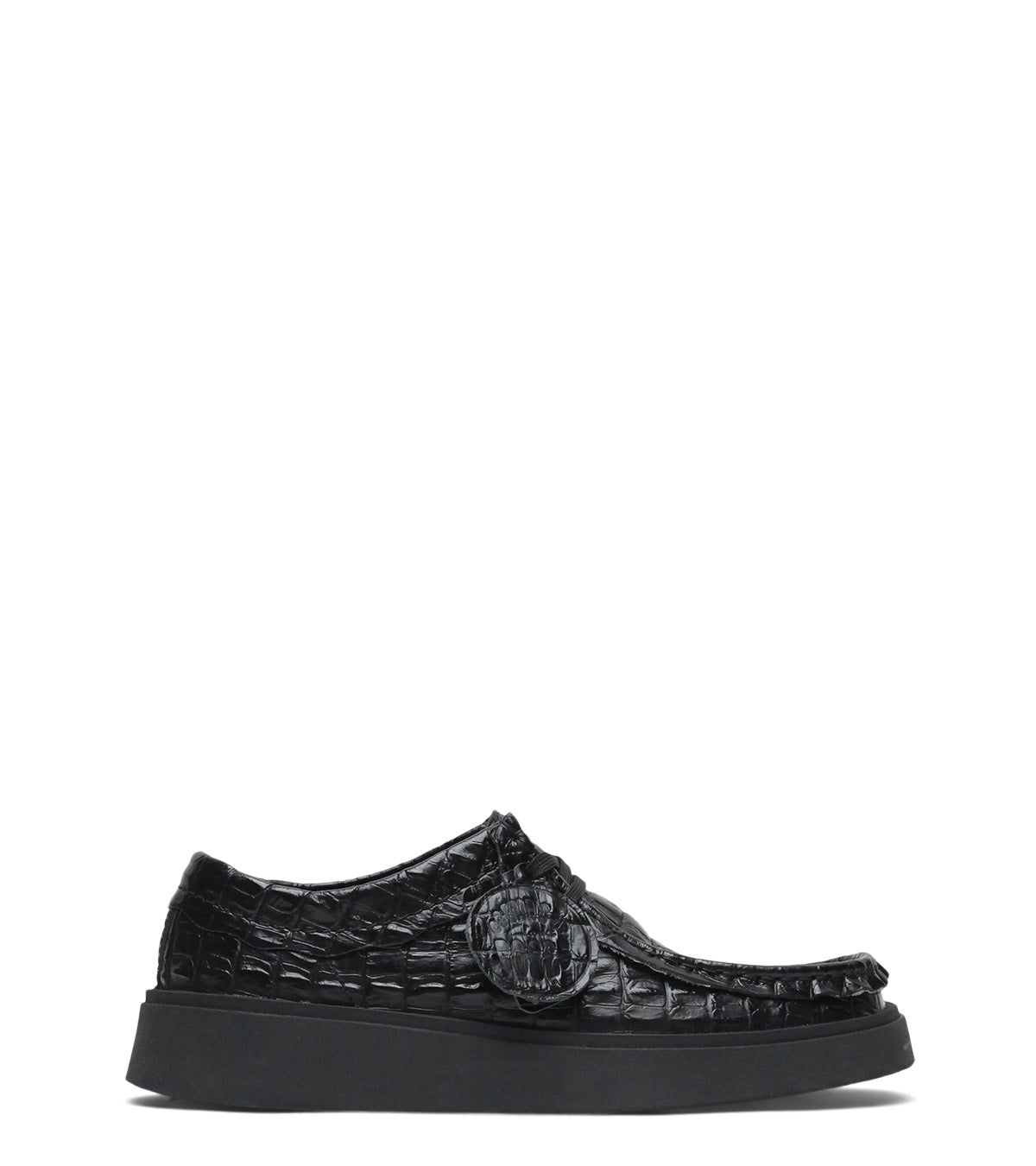 Clarks x Martine Rose Women's Cur Torview Black Leather | SOMEWHERE®