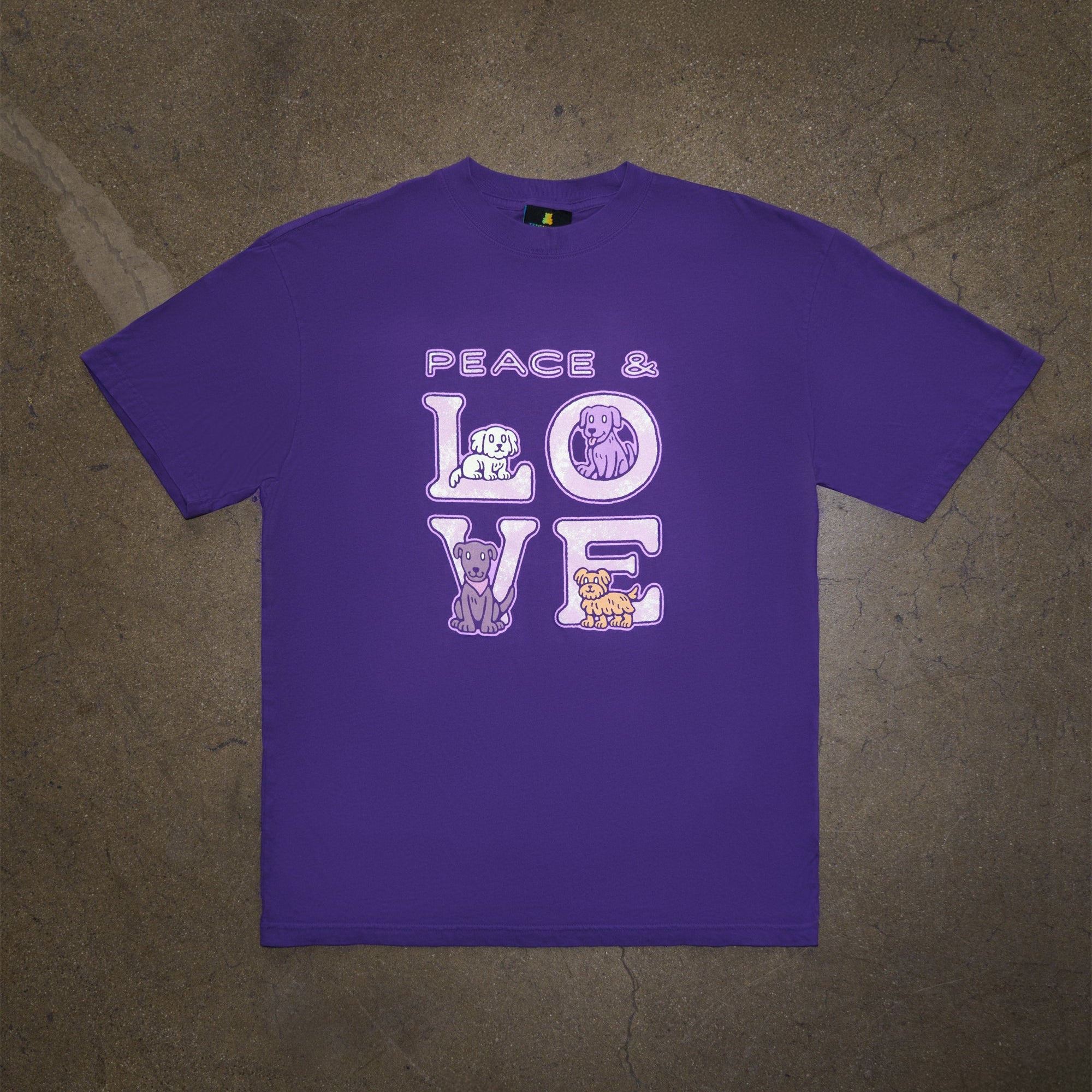 Peace And Love Tee - Teddy Fresh