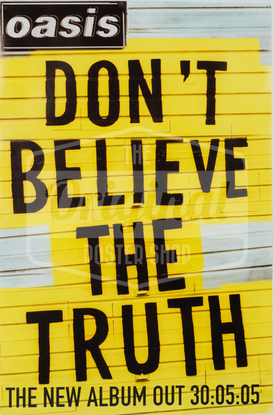 Oasis poster - Don't believe the truth – Original Poster Shop