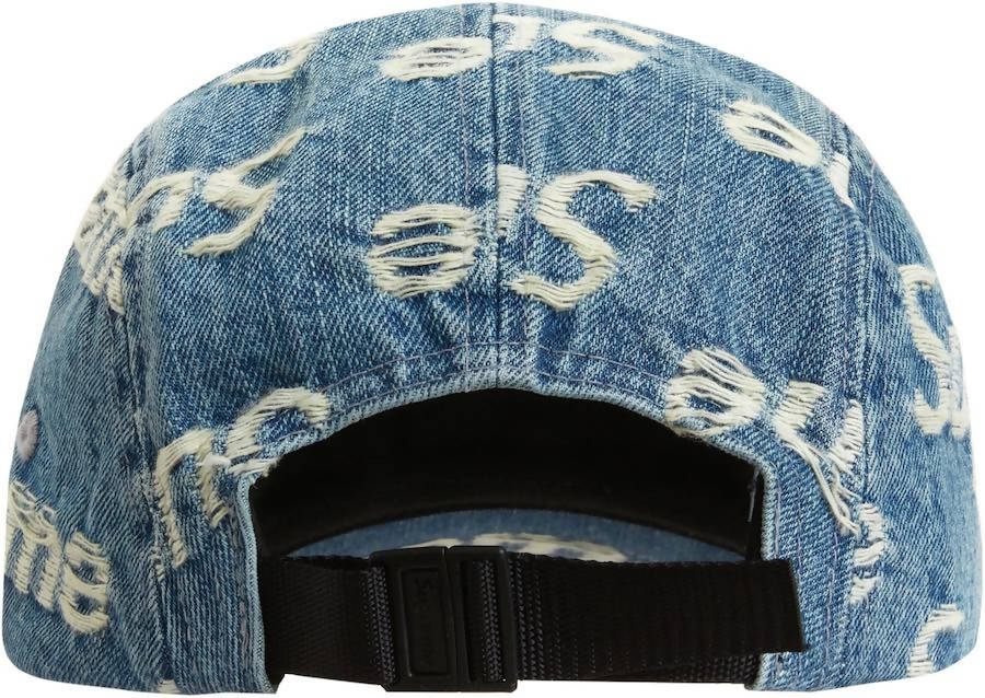 Supreme Frayed Logos Denim Camp Cap Blue – The Hat Circle by X Terrace