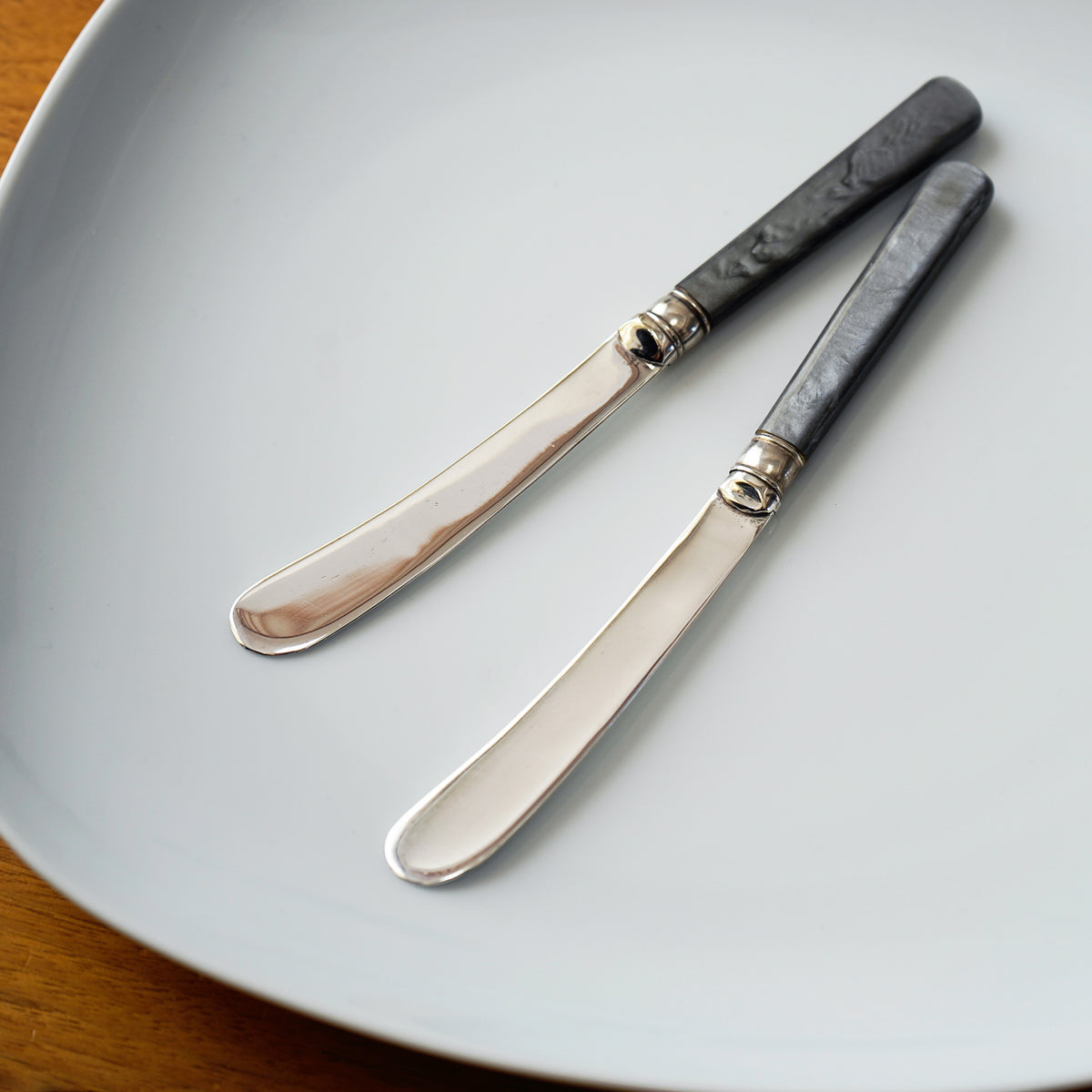 Vintage Stainless Knives(grey marble) / ヴィンテージ・バターナイフ