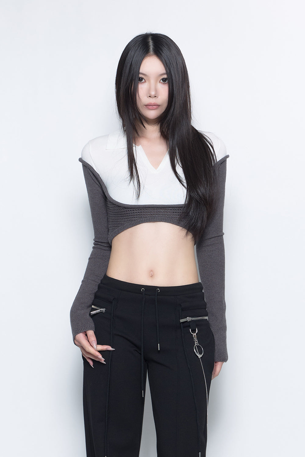 THEREDTHREAD / ザレッドスレッド】S layered skipper tops