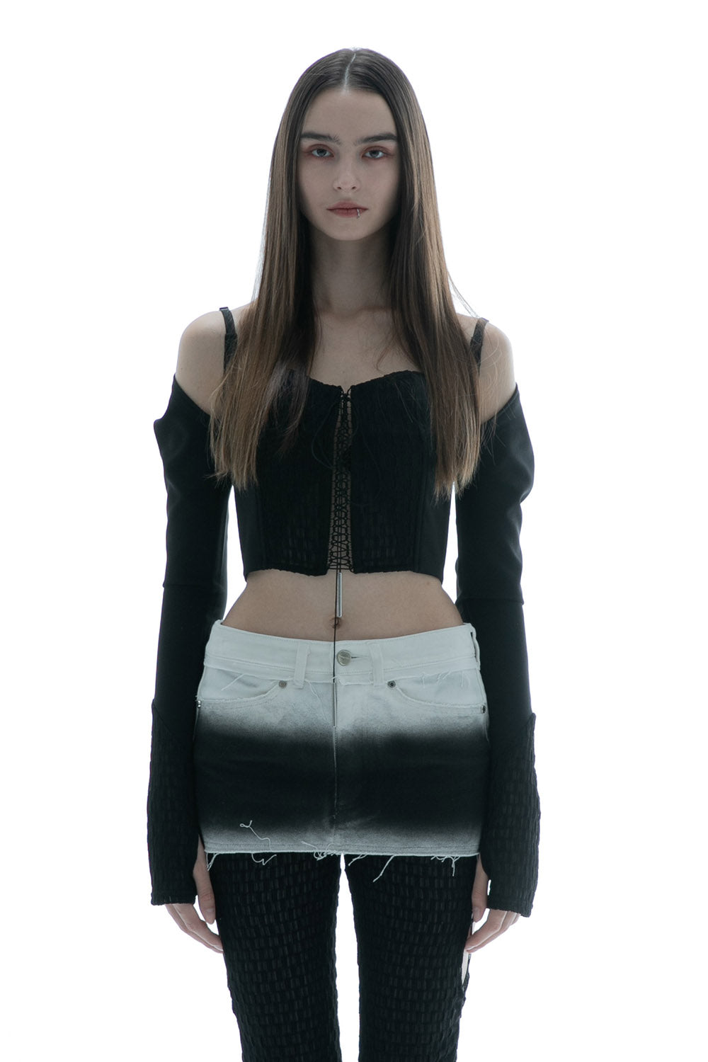 THEREDTHREAD / ザレッドスレッド】S corset camisole petal