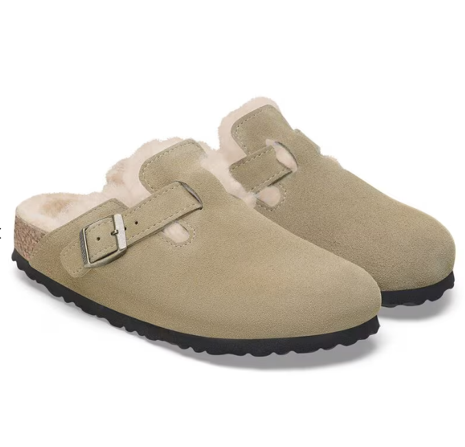 Boston VL/ Shearling Taupe – The Shoe Gallery