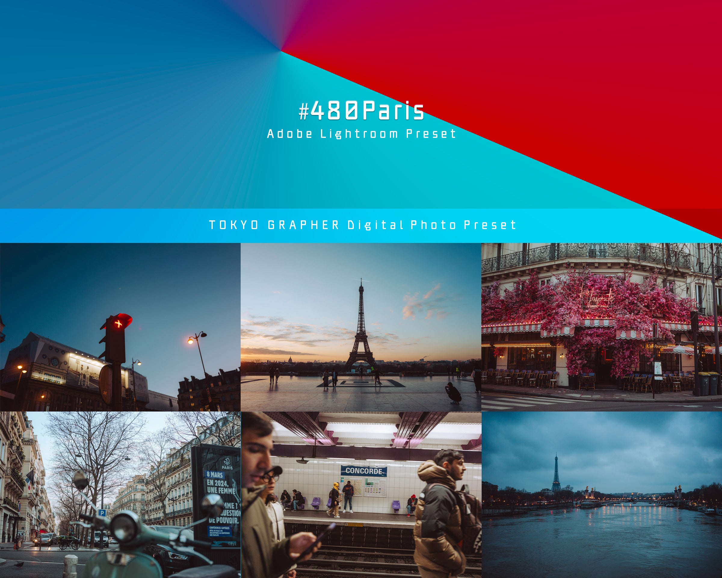 480Paris Adobe Lightroom preset [TOKYO GRAPHER]