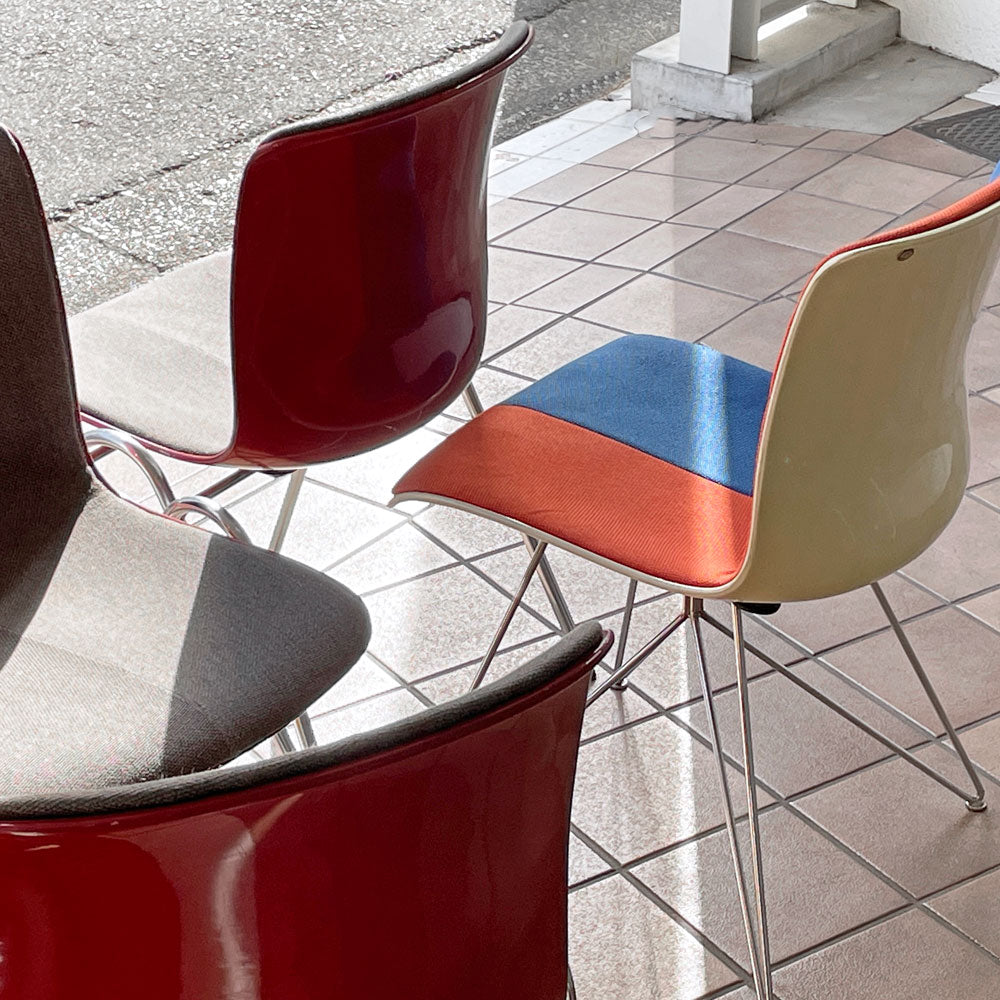 コトブキ×マイスター 柳宗理 FRP サイドチェア ブルー×レッド ミッド