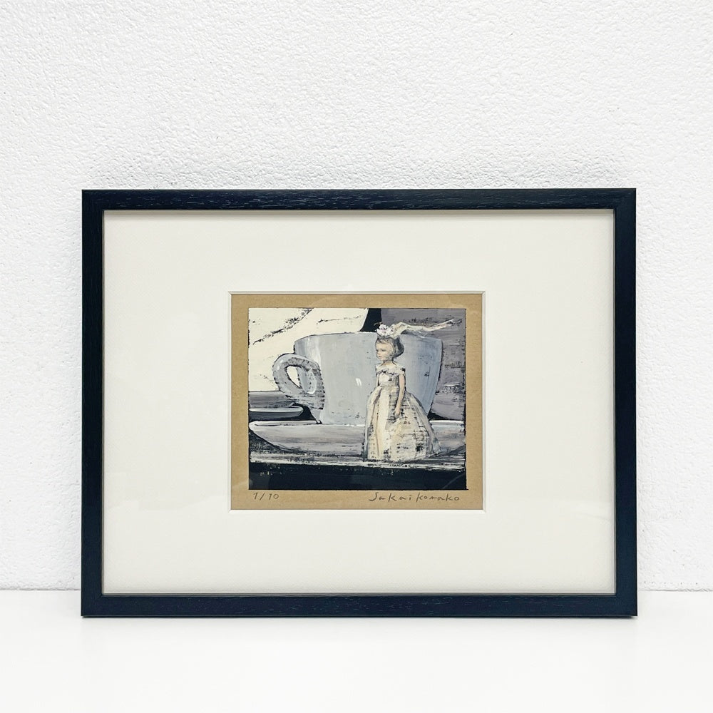 酒井駒子 森のノート 複製 原画 1/10 ジークレー版画 デジタル