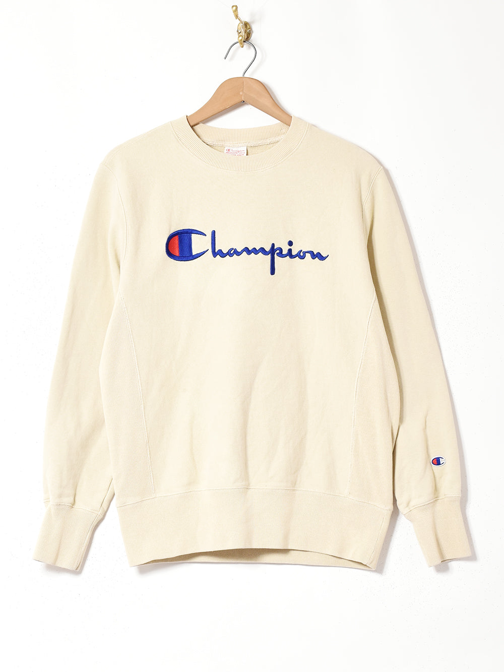 Champion ロゴ刺繍入り リバースウィーブ スウェットシャツ – 古着屋