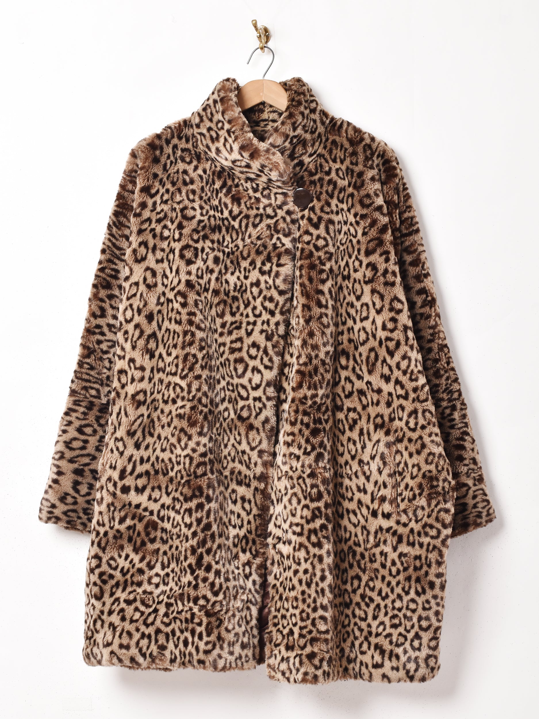 Xfrm ヒョウ柄 フード付きモッズコート Xfrm ヒョウ柄 フード付き