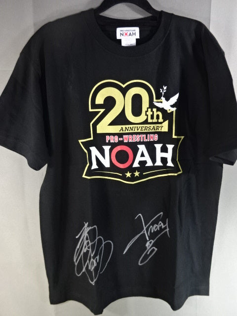 2選手直筆サイン入り】NOAH 20th ロゴ Tシャツ – 闘道館